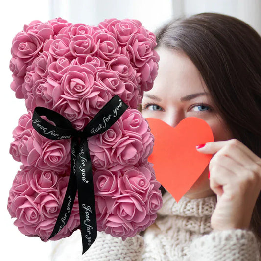 Roses teddy bear