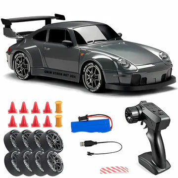 Retro Drift Master – 4WD RC Car with LED Lights