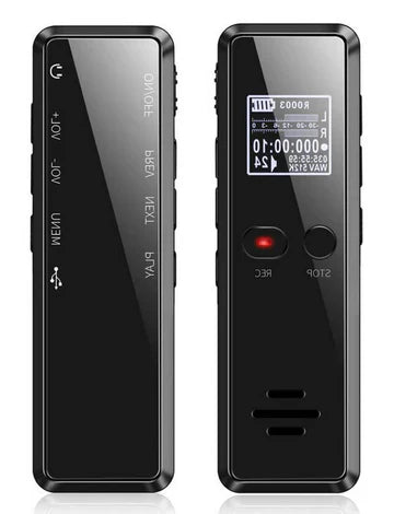 Professional Digital Voice Recorder | Audio Sound Recorder | Auto Saving Files with Built-in Speaker