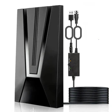 Indoor Premium HDTV Digital TV Antenna 2025 with Stand 360 Mile Range Amplified with Signal Booster Get Free TV Channels