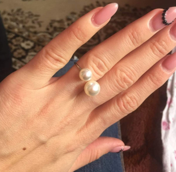 Double Pearl Ring for Women