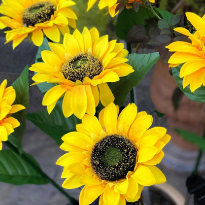 Solar Powered Sunflower Garden Stake Lights