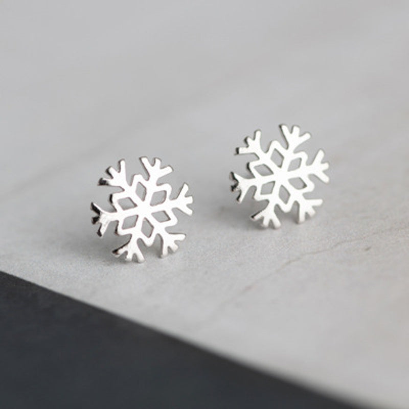 Silver Plated Korean Style Ear Hole Earrings for Women: Hypoallergenic Creative Studs - Fine Jewelry Accessories