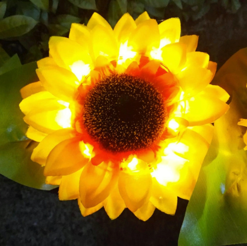 Solar Powered Sunflower Garden Stake Lights